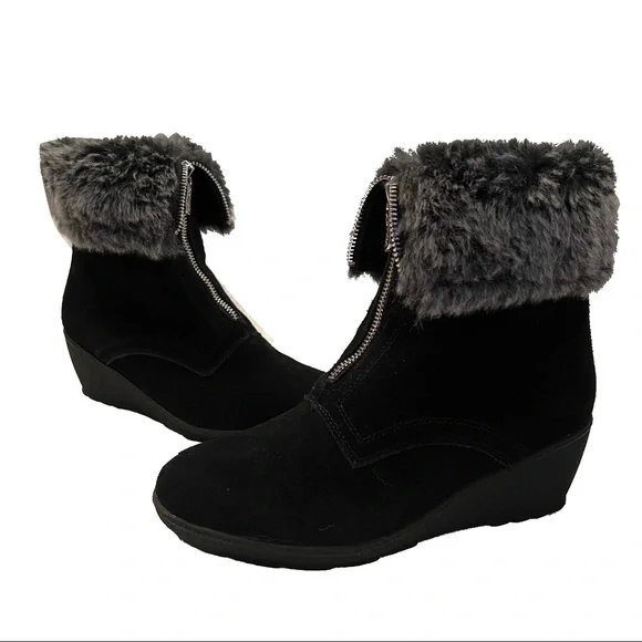 ARTICA for Browns black suede winter boots